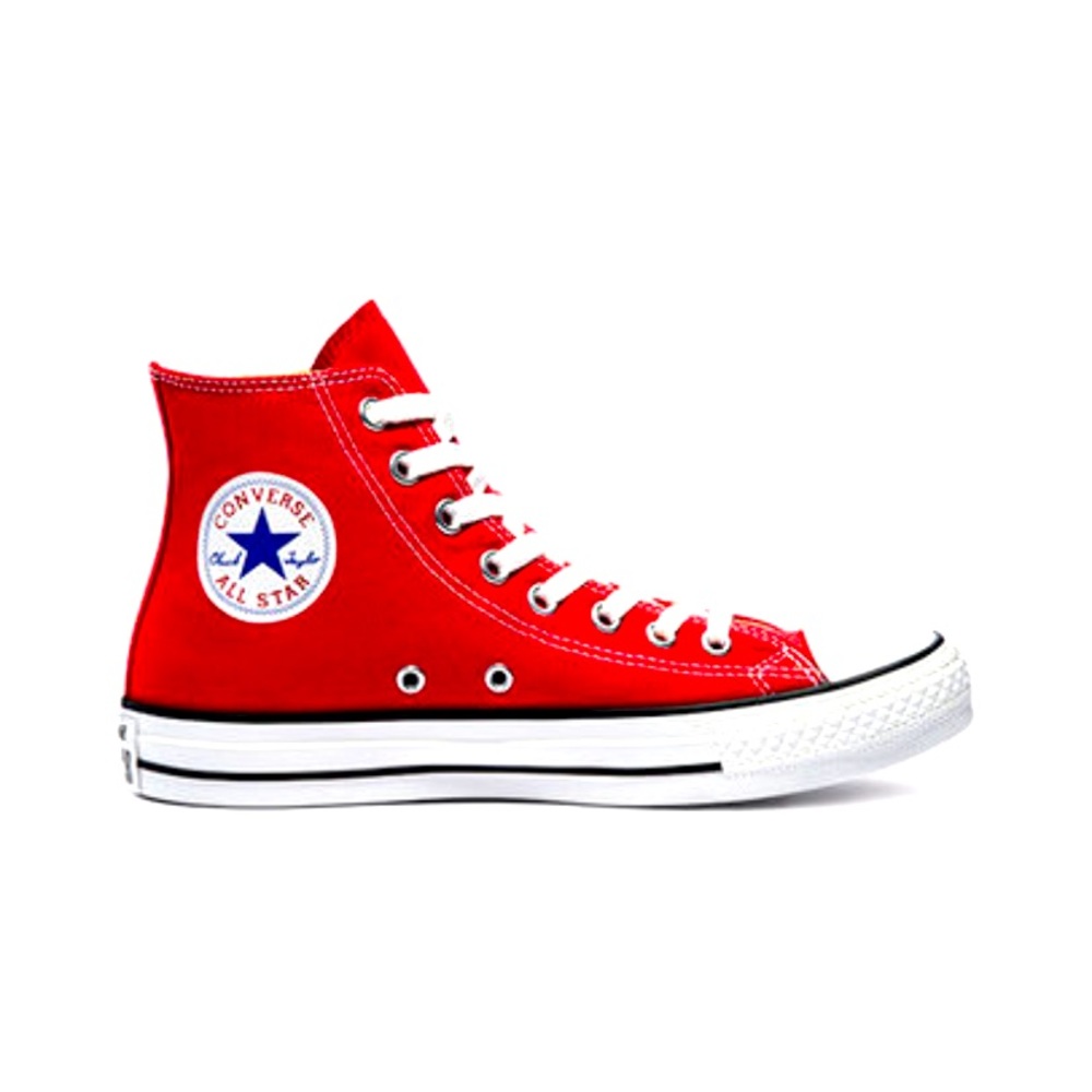 Red converse high tops